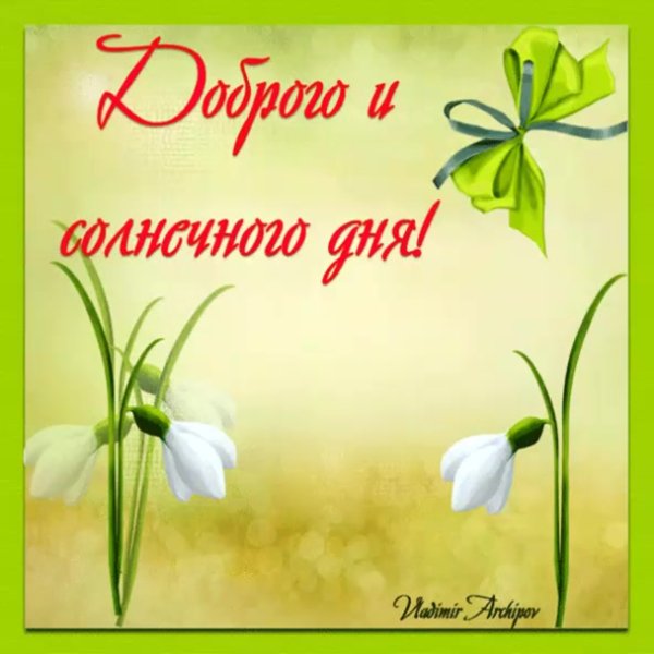 Пожелания хорошего весеннего дня