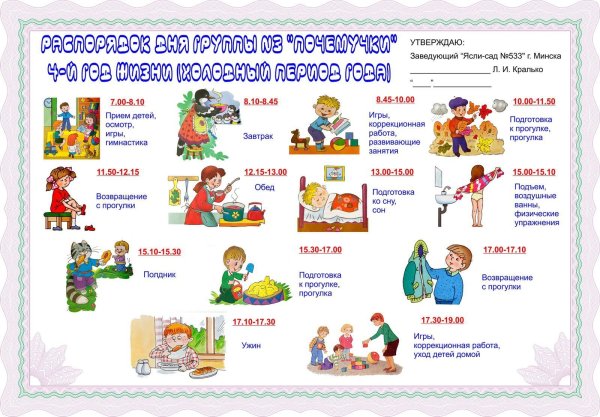 Распорядок дня