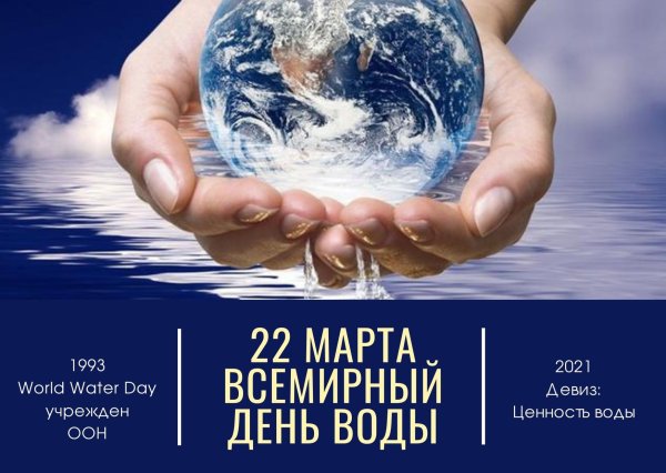 22 Марта Всемирный день водных ресурсов