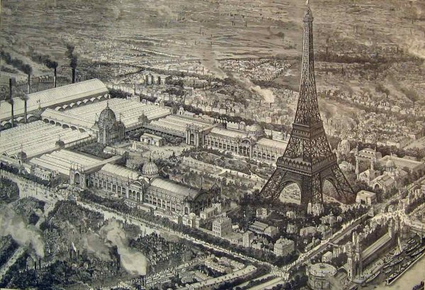 Всемирная выставка Эйфелева башня 1889