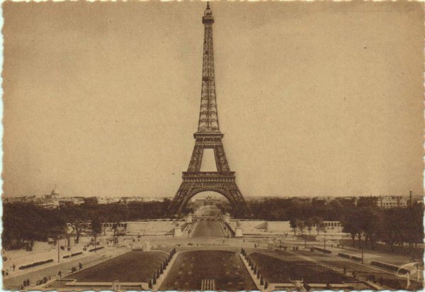 Эйфелева башня в Париже 1889 год