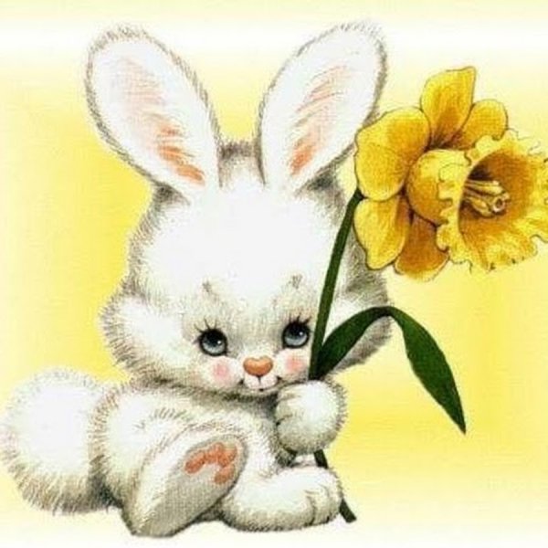 Зайчик в цвете
