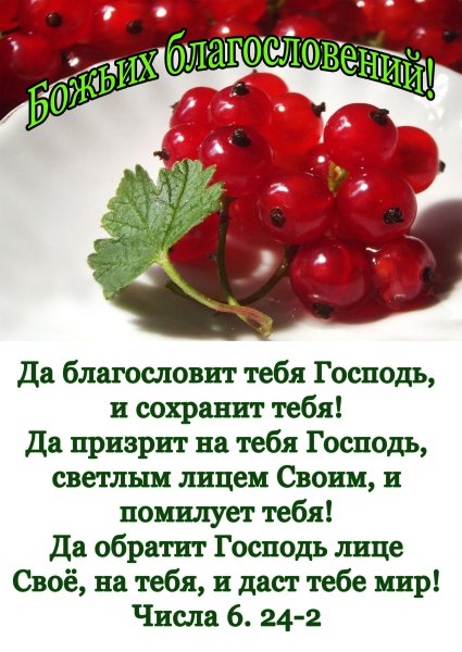 Пожелание благословения Божьего на день