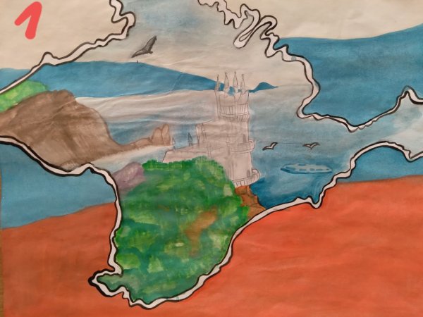 Объединение Крыма и России рисунки