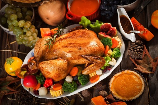 Thanksgiving Day жареная индейка