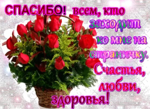 Спасибо и тебе здоровья и счастья