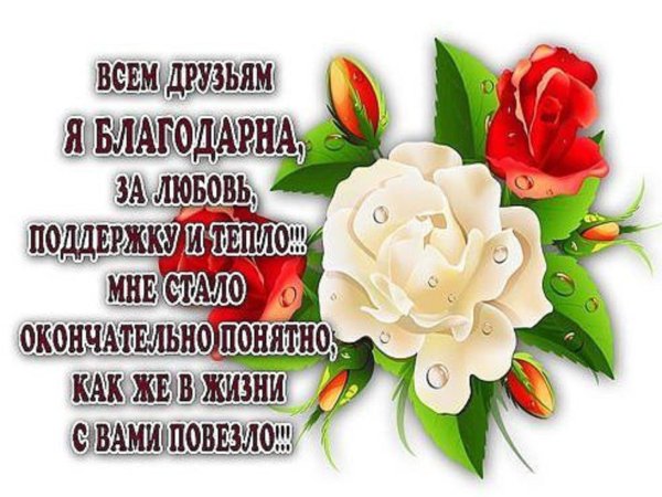 Стихи моим друзьям с благодарностью