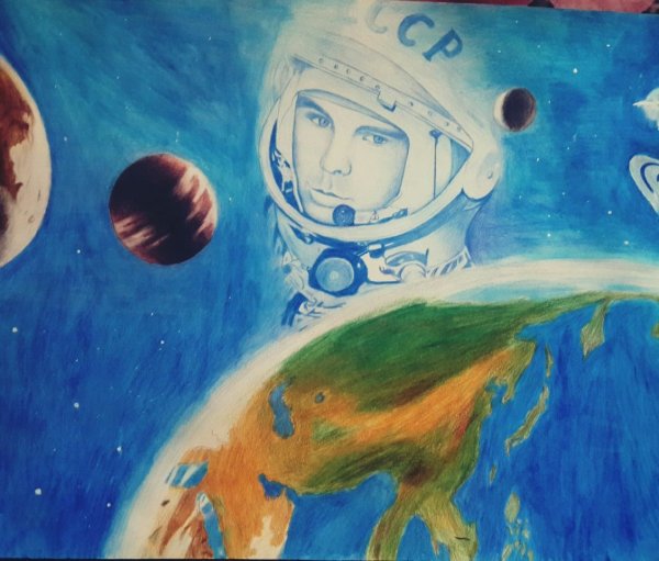 Рисование для детей космос