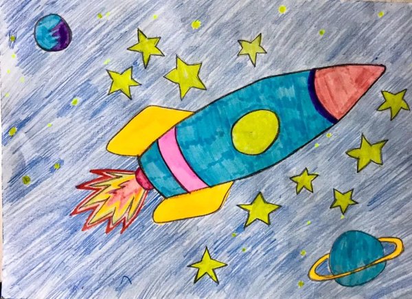 Рисунок на тему космос