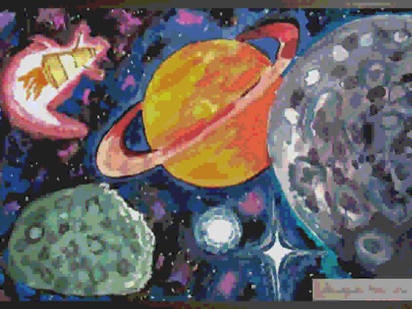 Рисунок на космическую тему