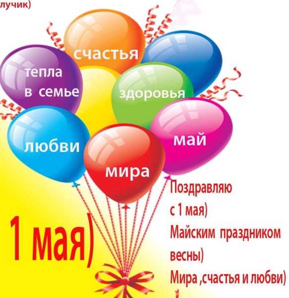С первым мая поздравление