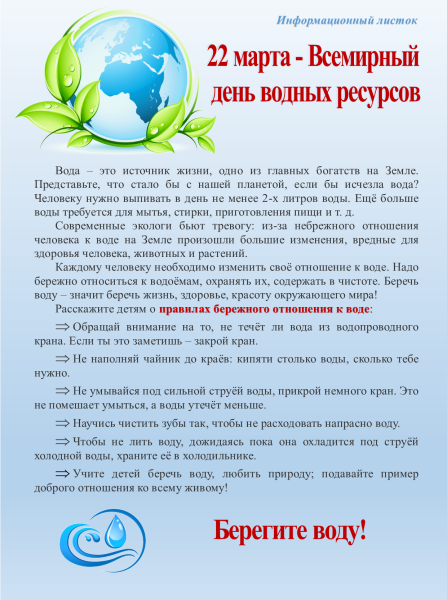 Всемирный день воды