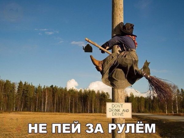 Баба Яга на метле в писалась в солб