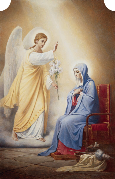 Христианские открытки с Благовещением