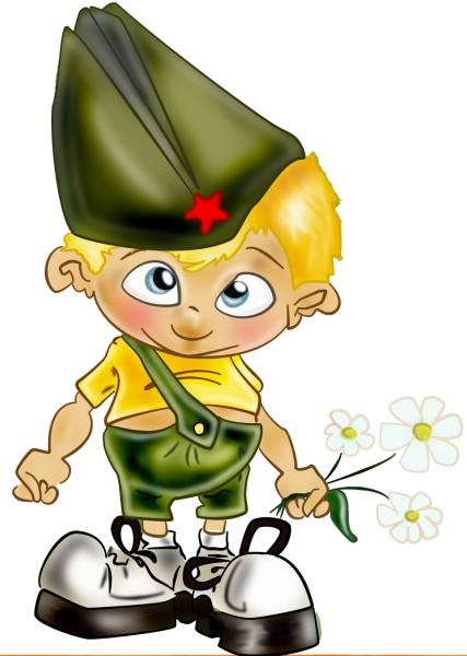 Мультяшный военный