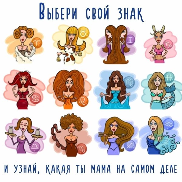 Знаки зодиака девочки