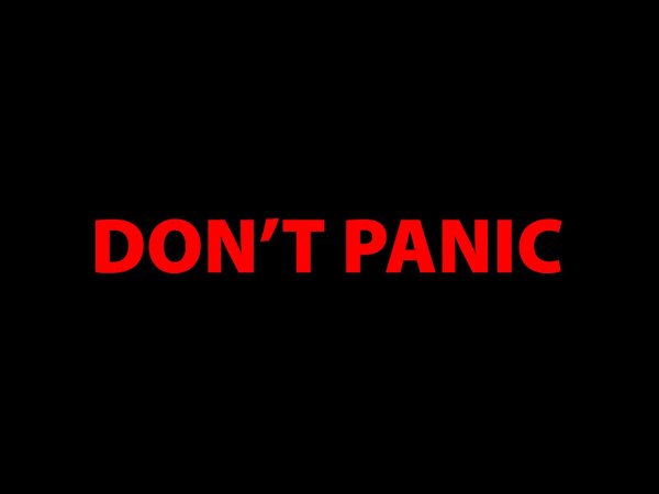 Обои don't Panic