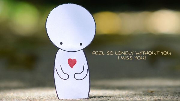 Открытка Miss you