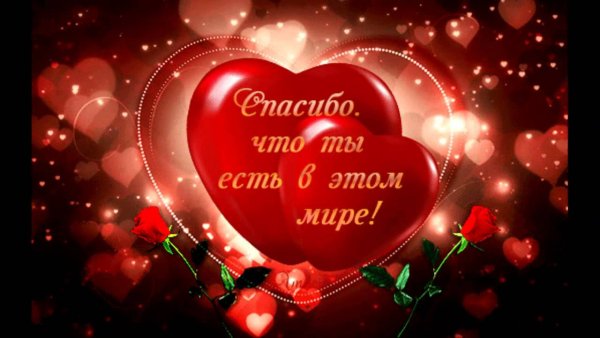Открытка любимому спасибо