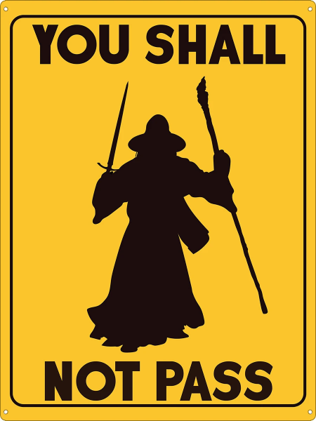 Гэндальф you shall not Pass