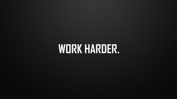 Черный фон work hard
