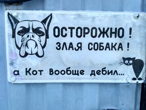 Осторожно, злая собака!