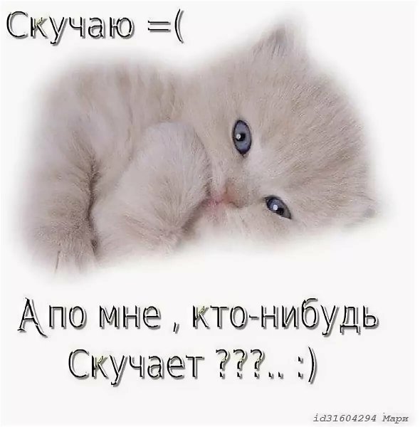 Я скучаю по тебе