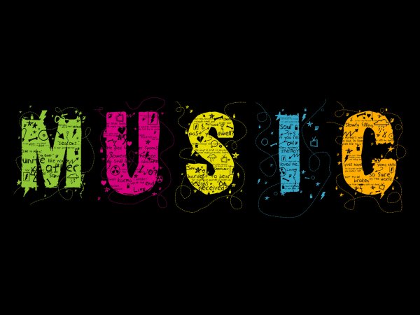 Music надпись