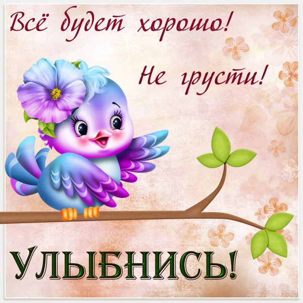 Открытка "не грусти!"