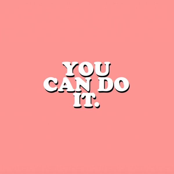 Надпись you can