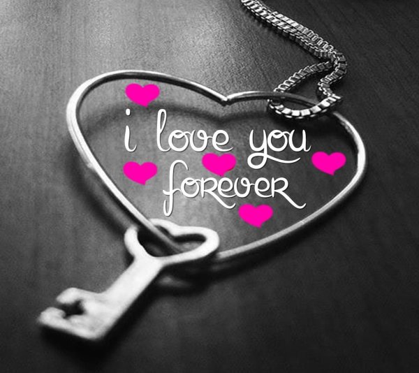 Сердце с надписью Love Forever