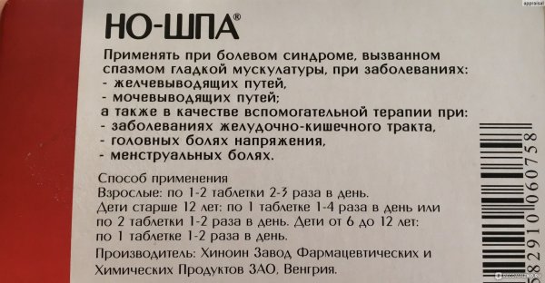 Сколько таблеток ношпы надо пить