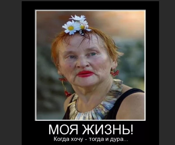 Баба идиотка