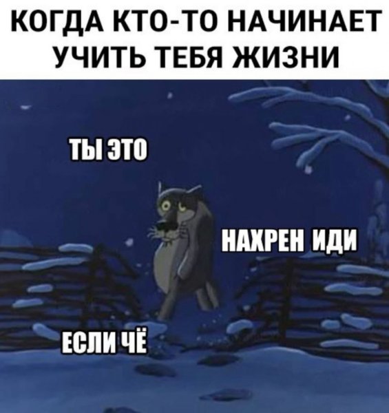 Когда кто то начинает учить тебя жизни