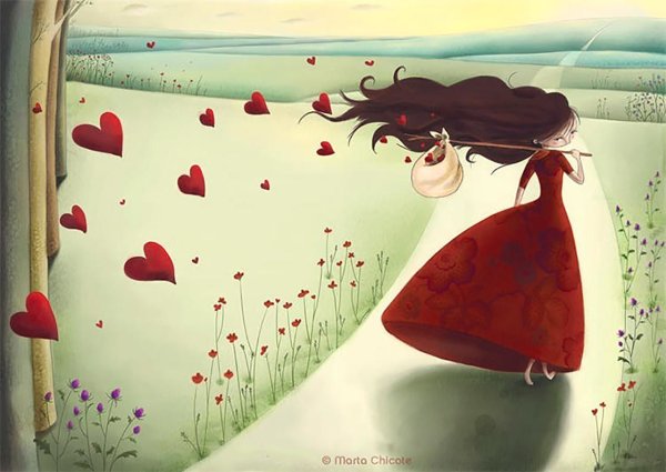 Любовь к себе иллюстрация