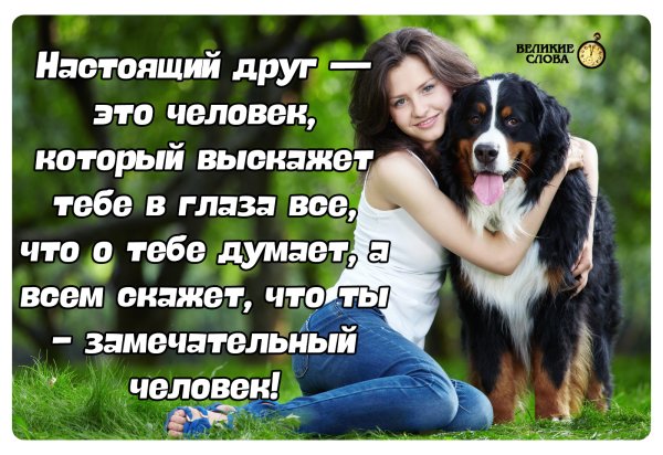 Настоящий друг это человек