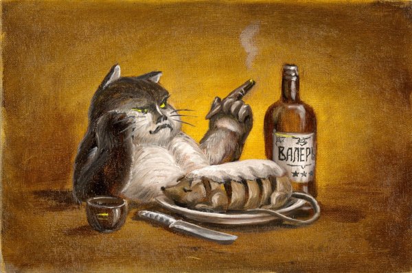 Пьяные коты