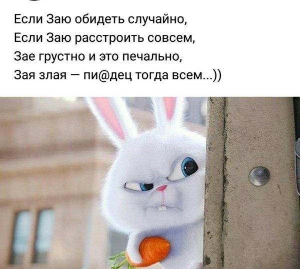 Люблю тебя зайчик