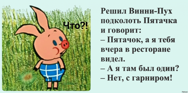 Шутки про Винни пуха и пятачка