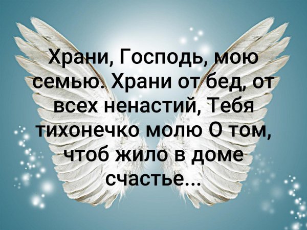 Господь сохрани мою семью
