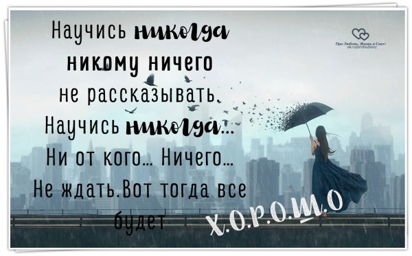 Научись никогда никому ничего не рассказывать
