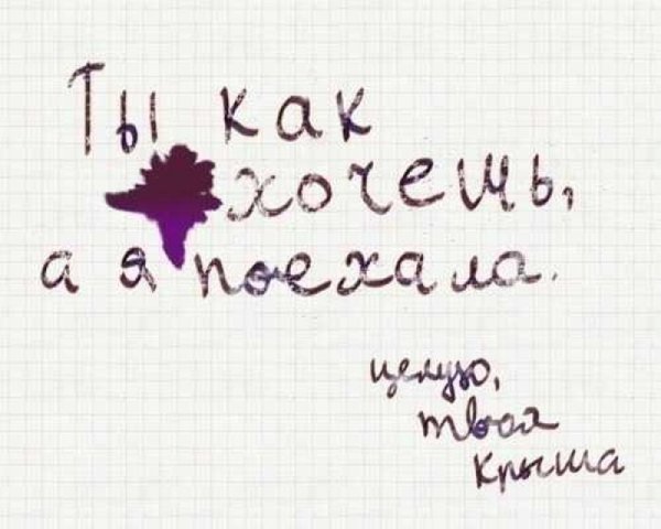 Ты как хочешь а я поехала целую твоя крыша