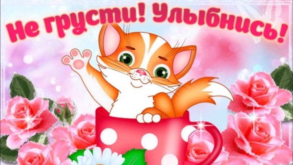 Открытка не грусти улыбнись