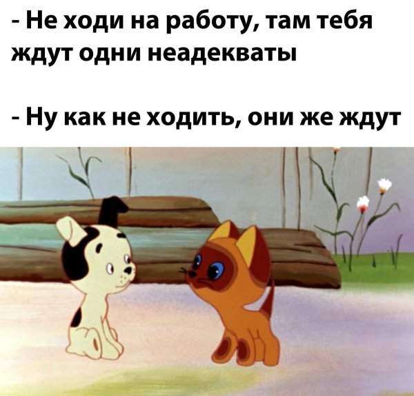 Не ходи на работу там тебя ждут неадекваты