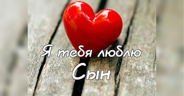 Я люблю тебя сынок