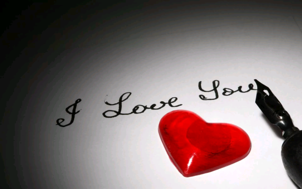 Сердечко с надписью i Love you