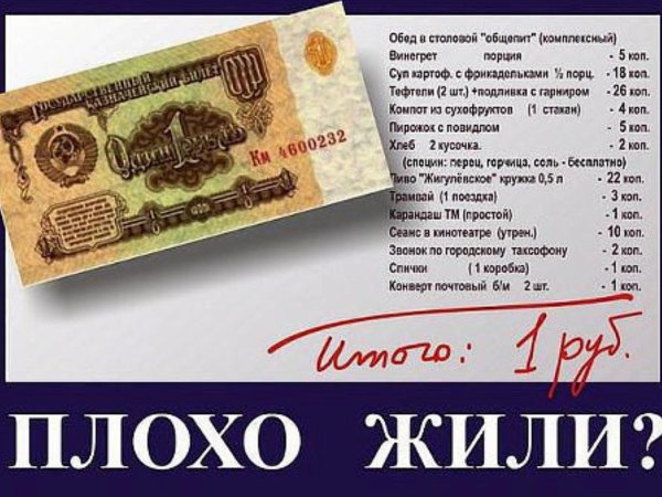Плохо жили в СССР