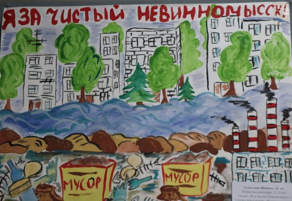 Плакат чистый город