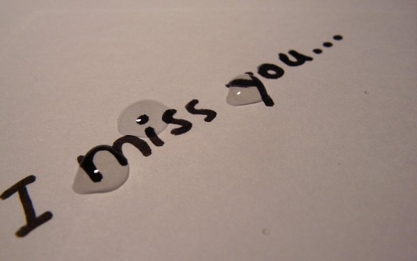 I Miss you надпись