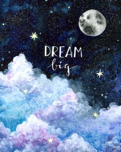 Красивая надпись Dream